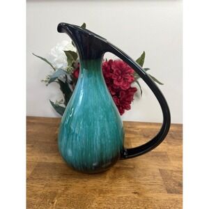 Vintage Blue Mountain Pottery Pitcher – Large Teardrop Drip Glaze‎ Jug Canada
